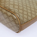 CELINE Macadam Canvas Shoulder Bag Beige Auth 83128-16