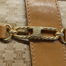 CELINE Macadam Canvas Shoulder Bag Beige Auth 83128-17