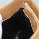 CELINE Macadam Canvas Shoulder Bag Beige Auth 83128-19