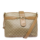 CELINE Macadam Canvas Shoulder Bag Beige Auth 83128-1