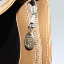 CELINE Macadam Canvas Shoulder Bag Beige Auth 83128-21