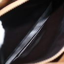 CELINE Macadam Canvas Shoulder Bag Beige Auth 83128-22