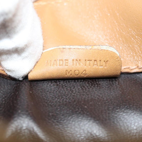 CELINE Macadam Canvas Umhängetasche Beige Auth 83128
