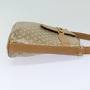 CELINE Macadam Canvas Shoulder Bag Beige Auth 83128-3