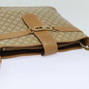 CELINE Macadam Canvas Shoulder Bag Beige Auth 83128-6