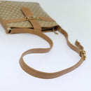 CELINE Macadam Canvas Shoulder Bag Beige Auth 83128-8