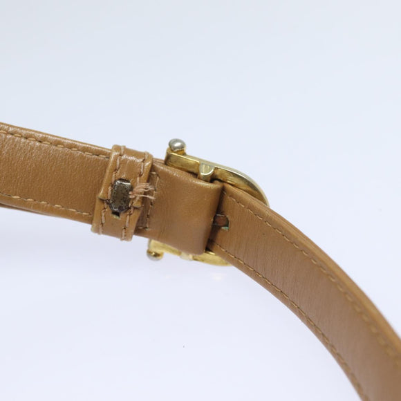CELINE Macadam Canvas Umhängetasche Beige Auth 83128