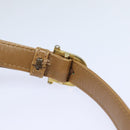 CELINE Macadam Canvas Shoulder Bag Beige Auth 83128-9