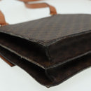 CELINE Macadam Canvas Shoulder Bag PVC Leather Brown Auth 83129-16