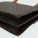 CELINE Macadam Canvas Shoulder Bag PVC Leather Brown Auth 83129-17