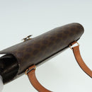 CELINE Macadam Canvas Umhängetasche PVC Leder Braun Auth 83129-6