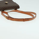 CELINE Macadam Canvas Shoulder Bag PVC Leather Brown Auth 83129-7