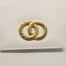 CELINE Shoulder Bag Leather 2way White Auth 83132-17