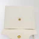 CELINE Shoulder Bag Leather 2way White Auth 83132-18