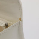 CELINE Shoulder Bag Leather 2way White Auth 83132-12