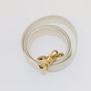 CELINE Shoulder Bag Leather 2way White Auth 83132-24