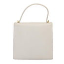 CELINE Shoulder Bag Leather 2way White Auth 83132-2