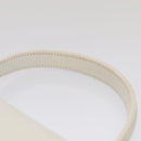 CELINE Shoulder Bag Leather 2way White Auth 83132-8
