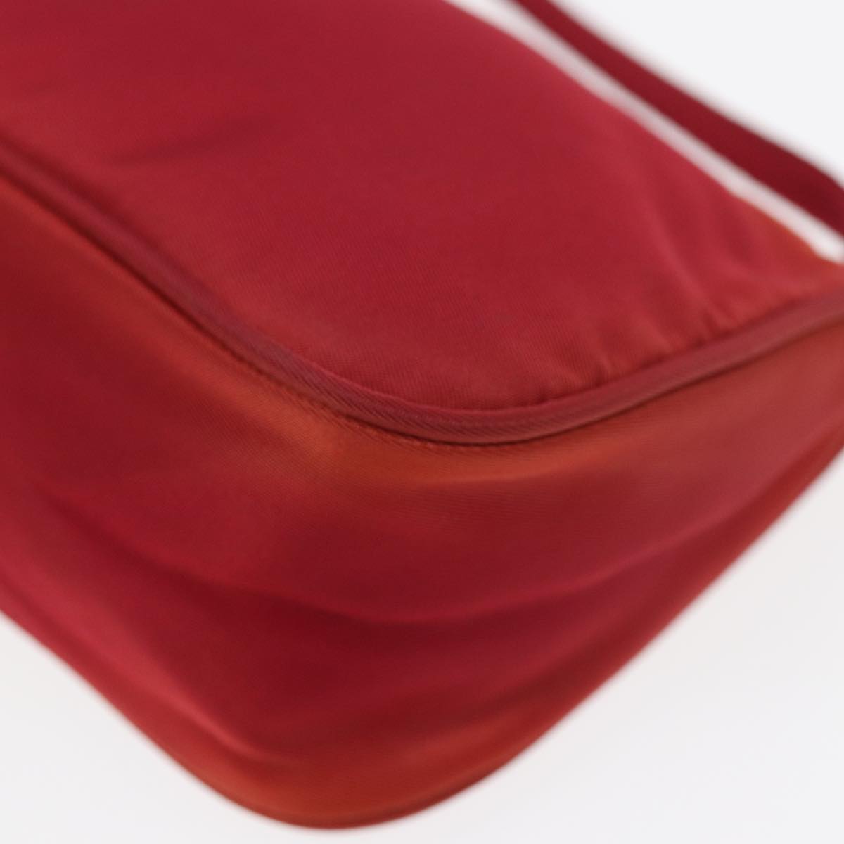 PRADA Accessory Pouch Nylon Red Auth 83154