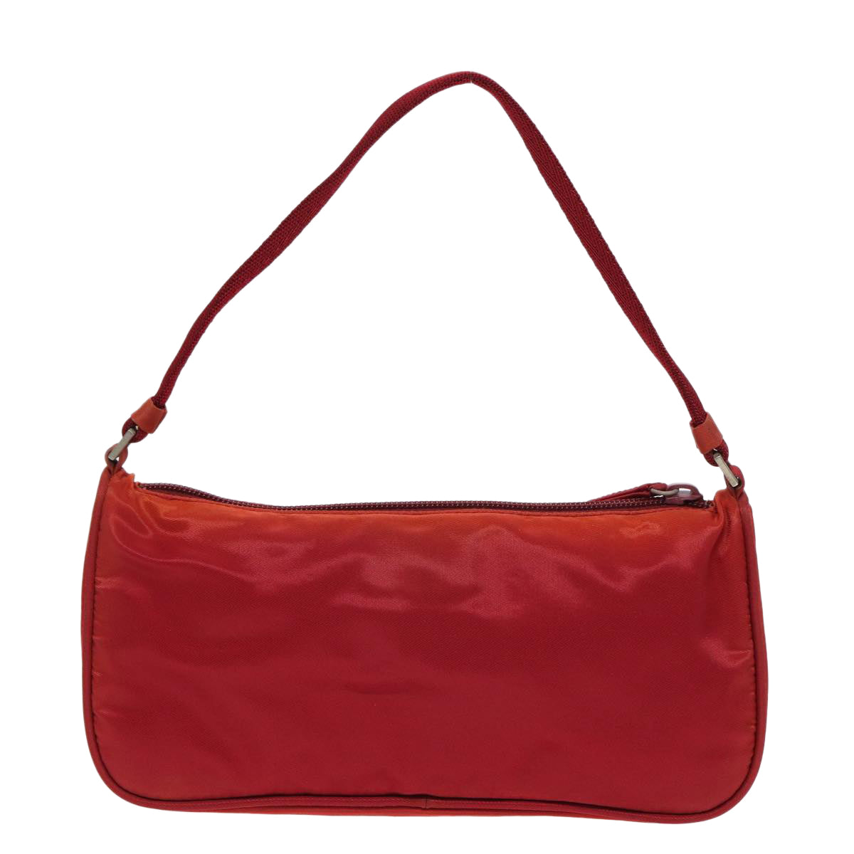 PRADA Accessory Pouch Nylon Red Auth 83154