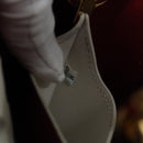 PRADA Hand Bag Safiano leather 2way White Auth 83161-12