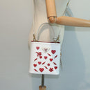 PRADA Hand Bag Safiano leather 2way White Auth 83161-27