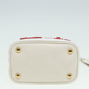 PRADA Hand Bag Safiano leather 2way White Auth 83161-5