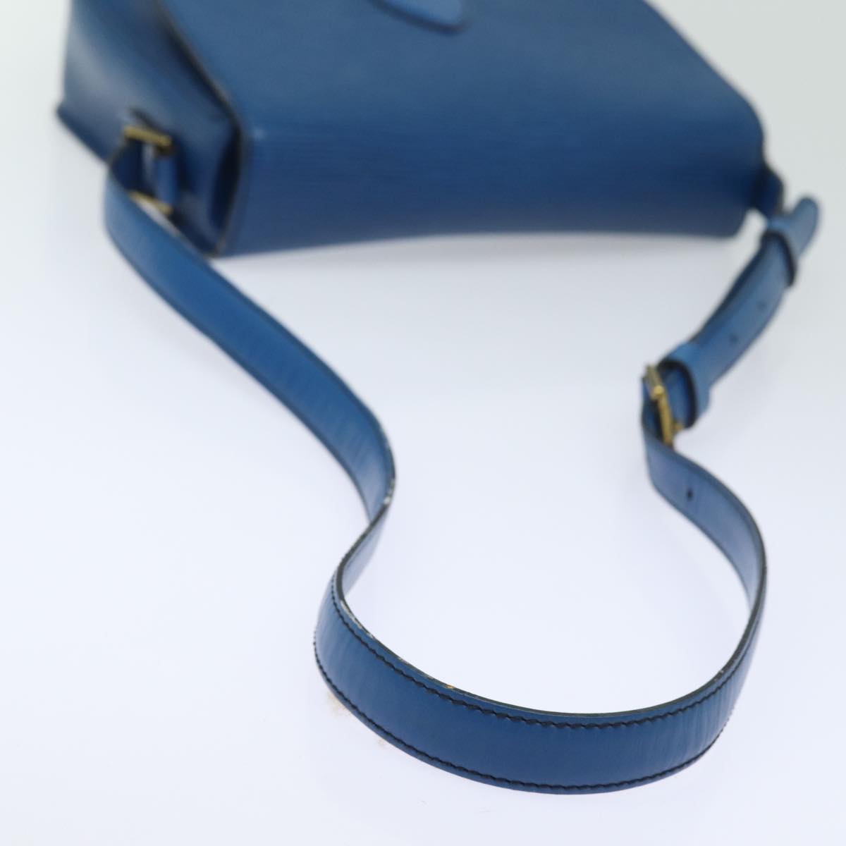 LOUIS VUITTON Epi Saint Cloud GM Shoulder Bag Toledo Blue M52195 LV Auth 83172