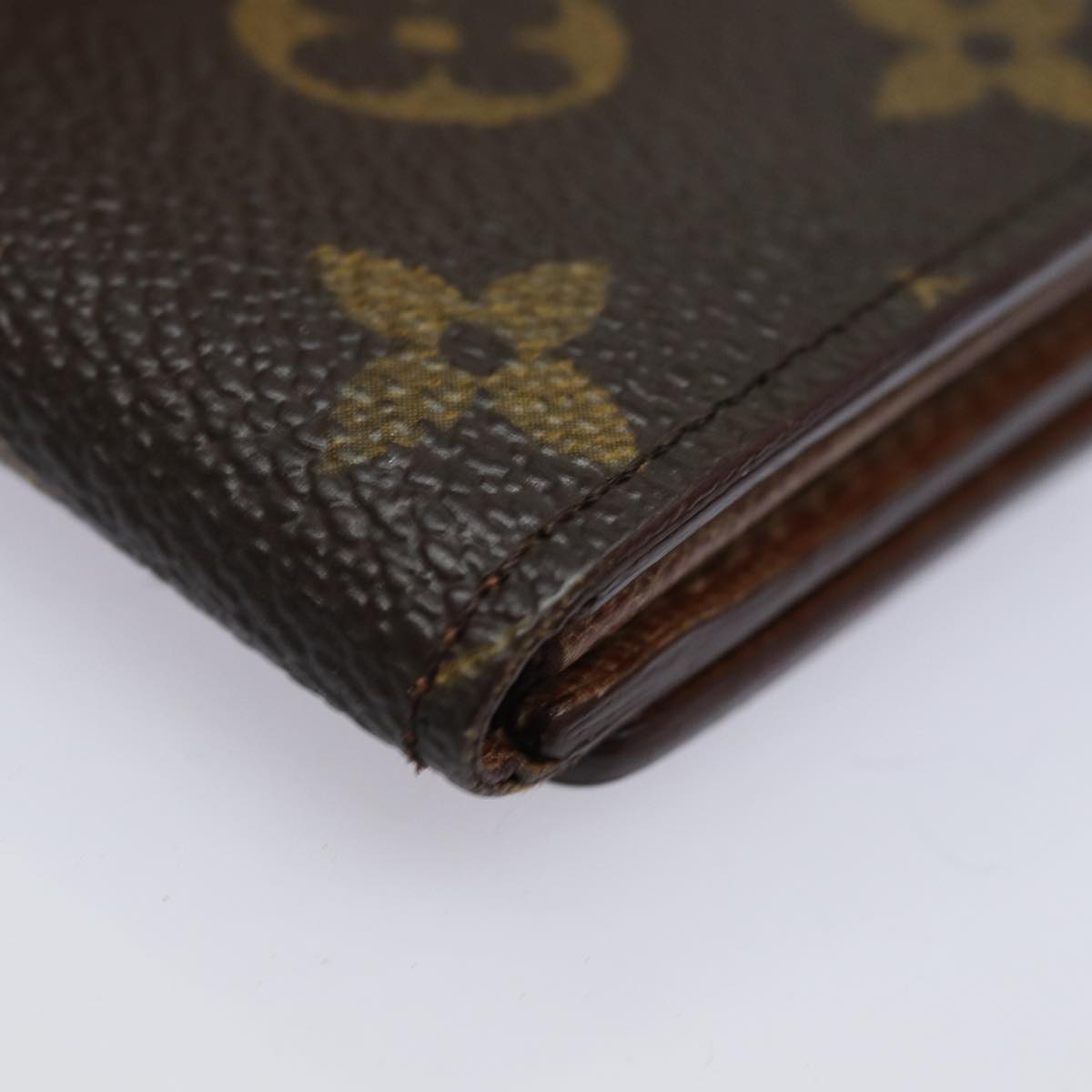 LOUIS VUITTON Monogram Porte Monnaie Billets Tresor Wallet M61730 LV Auth 83190