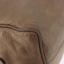 LOEWE Anagram Hand Bag Leather Gold Tone Auth 83192-14