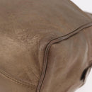 LOEWE Anagram Hand Bag Leather Gold Tone Auth 83192-15