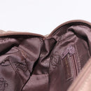 LOEWE Anagram Hand Bag Leather Gold Tone Auth 83192-20