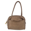 LOEWE Anagram Hand Bag Leather Gold Tone Auth 83192-13
