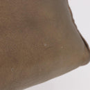 LOEWE Anagram Hand Bag Leather Gold Tone Auth 83192-3