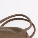 LOEWE Anagram Hand Bag Leather Gold Tone Auth 83192-9