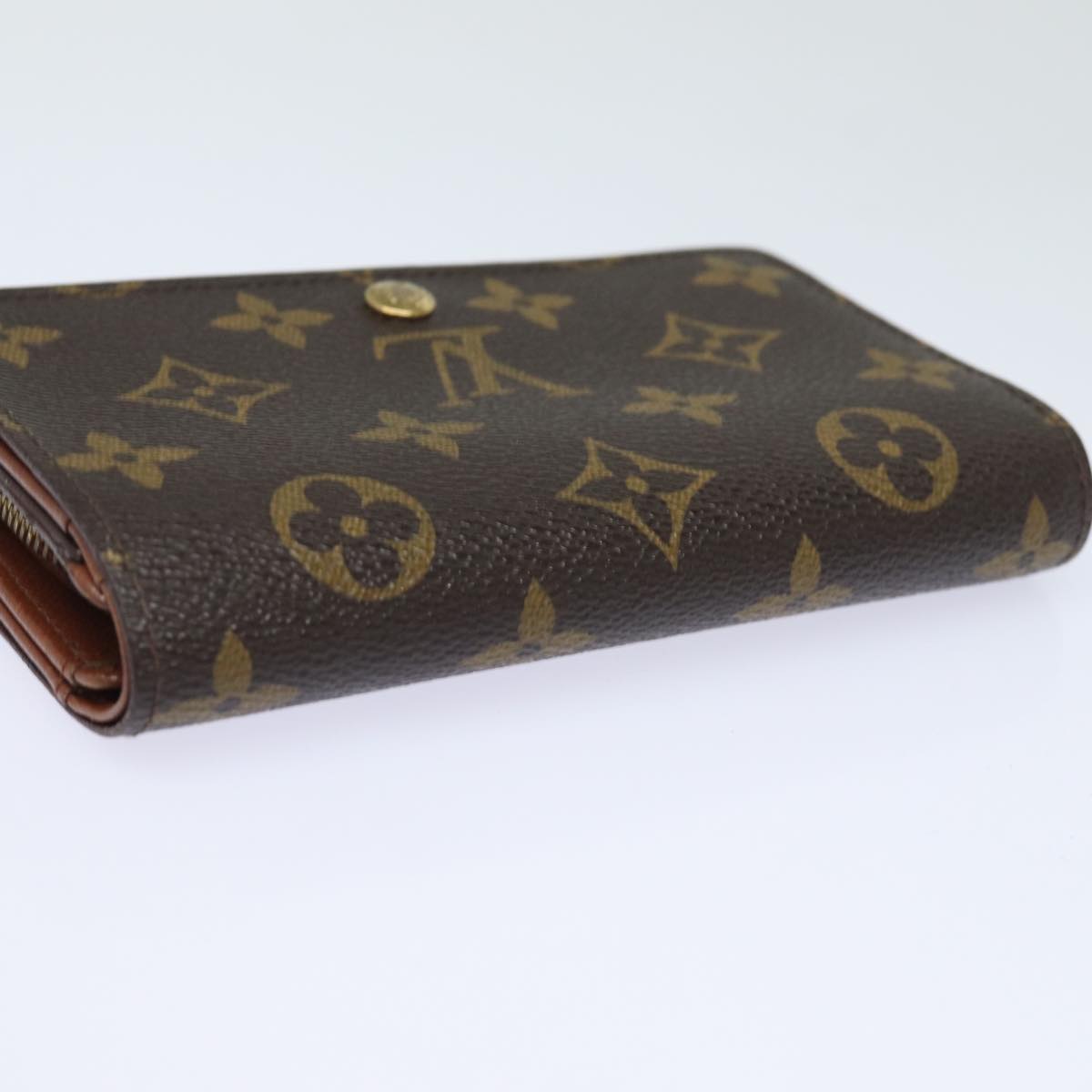 LOUIS VUITTON Monogram Porte Monnaie Billets Tresor Wallet M61730 LV Auth 83212