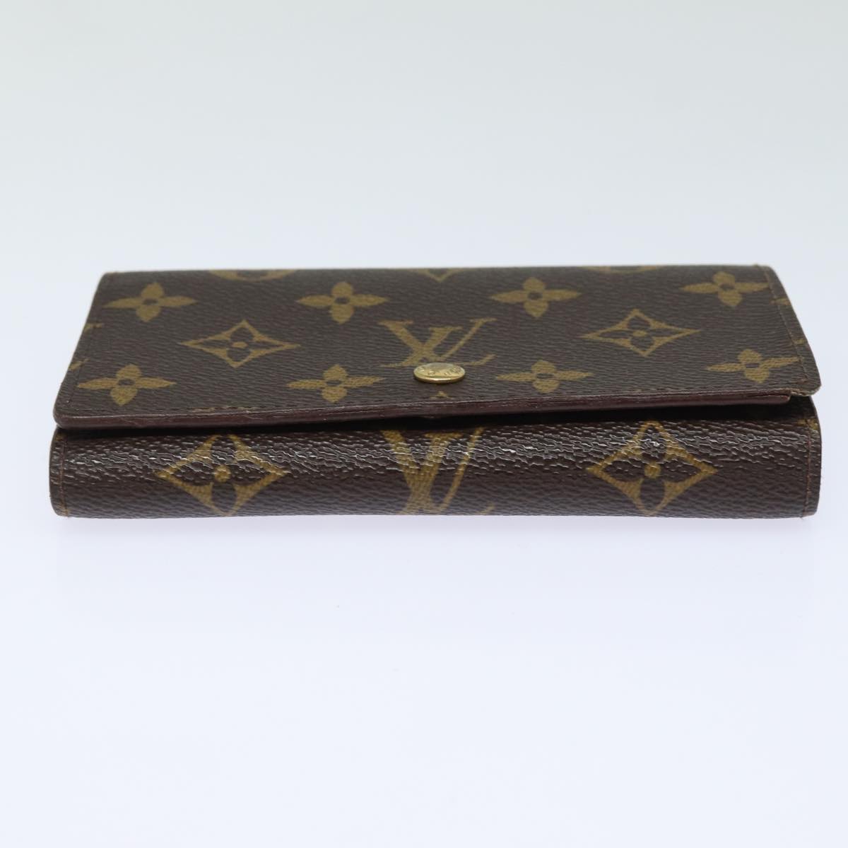 LOUIS VUITTON Monogram Porte Monnaie Billets Tresor Wallet M61730 LV Auth 83212