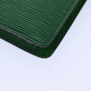 LOUIS VUITTON Epi Montaigne 27 Clutch Bag Green M52654 LV Auth 83255-15