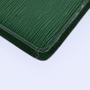 LOUIS VUITTON Epi Montaigne 27 Clutch Bag Green M52654 LV Auth 83255-16