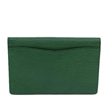 LOUIS VUITTON Epi Montaigne 27 Clutch Bag Green M52654 LV Auth 83255 - 0