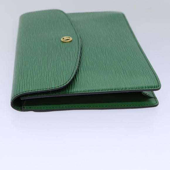 LOUIS VUITTON Epi Montaigne 27 Clutch Bag Grün M52654 LV Auth 83255