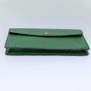 LOUIS VUITTON Epi Montaigne 27 Clutch Bag Green M52654 LV Auth 83255-6