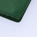 LOUIS VUITTON Epi Montaigne 27 Clutch Bag Green M52654 LV Auth 83255-7