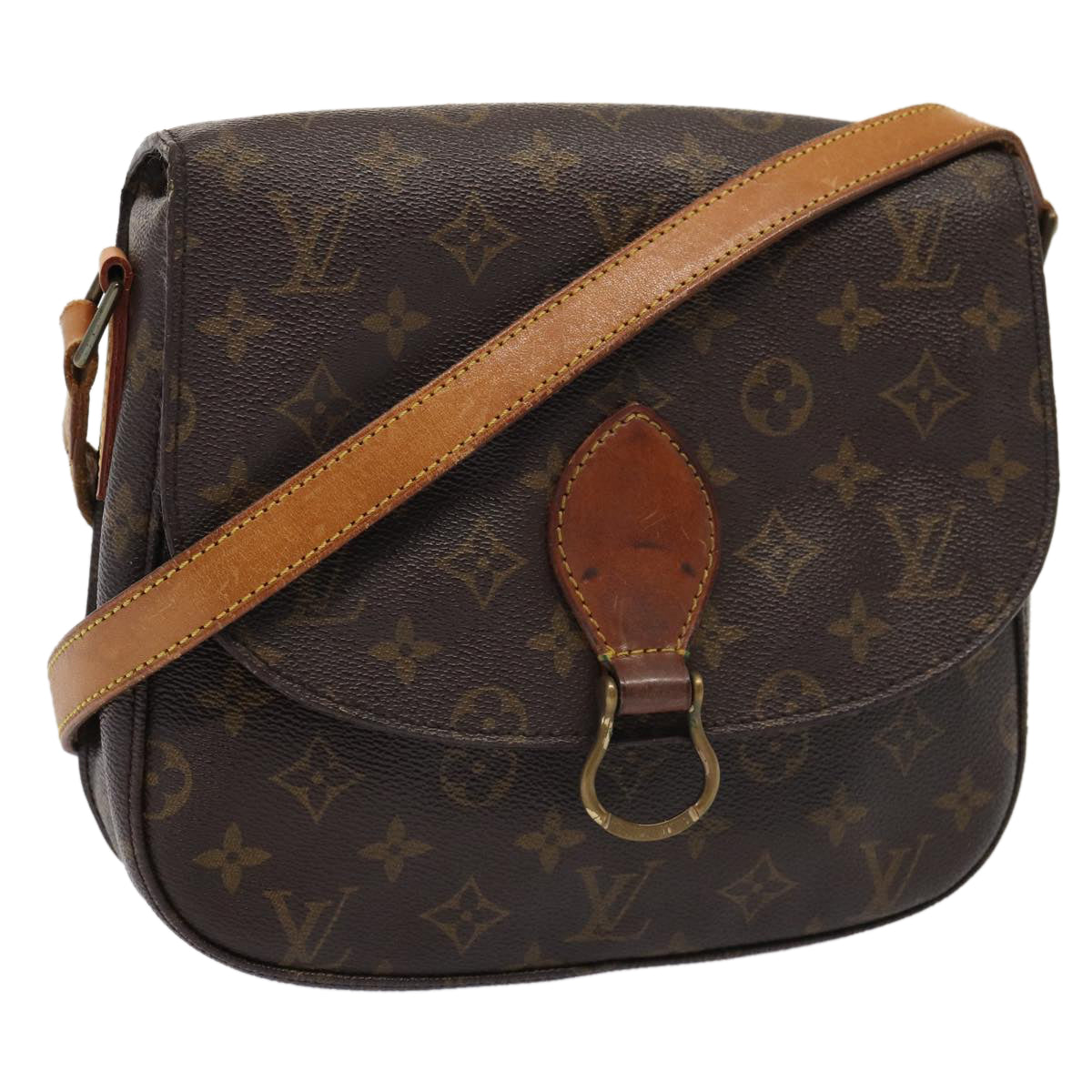 LOUIS VUITTON Monogram Saint Cloud GM Shoulder Bag M51242 LV Auth 83257