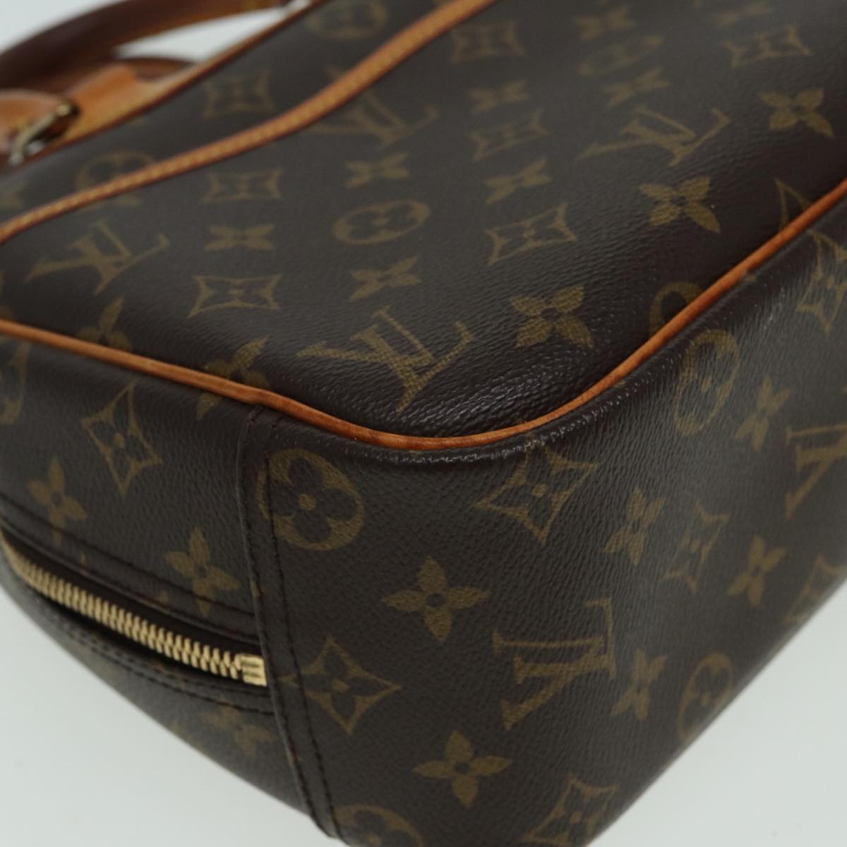 LOUIS VUITTON Monogram Trouville Hand Bag M42228 LV Auth 83258