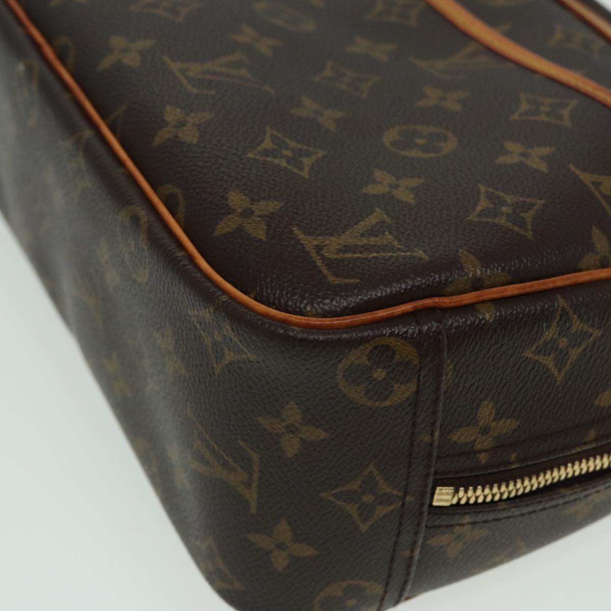 LOUIS VUITTON Monogram Trouville Hand Bag M42228 LV Auth 83258