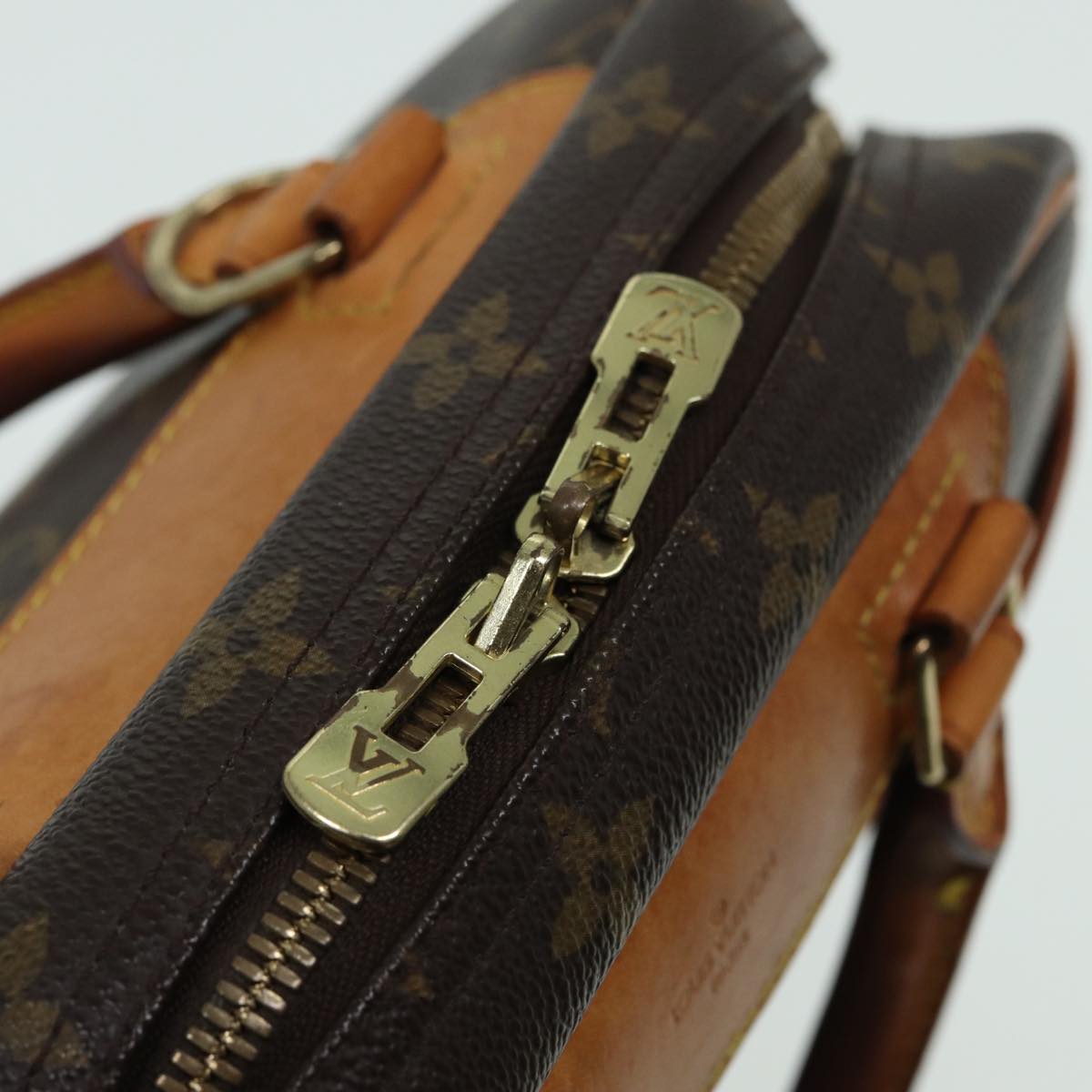 LOUIS VUITTON Monogram Trouville Hand Bag M42228 LV Auth 83258