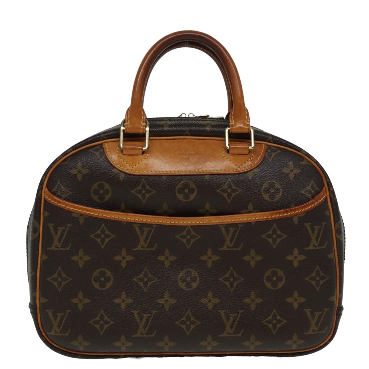 LOUIS VUITTON Monogram Trouville Hand Bag M42228 LV Auth 83258