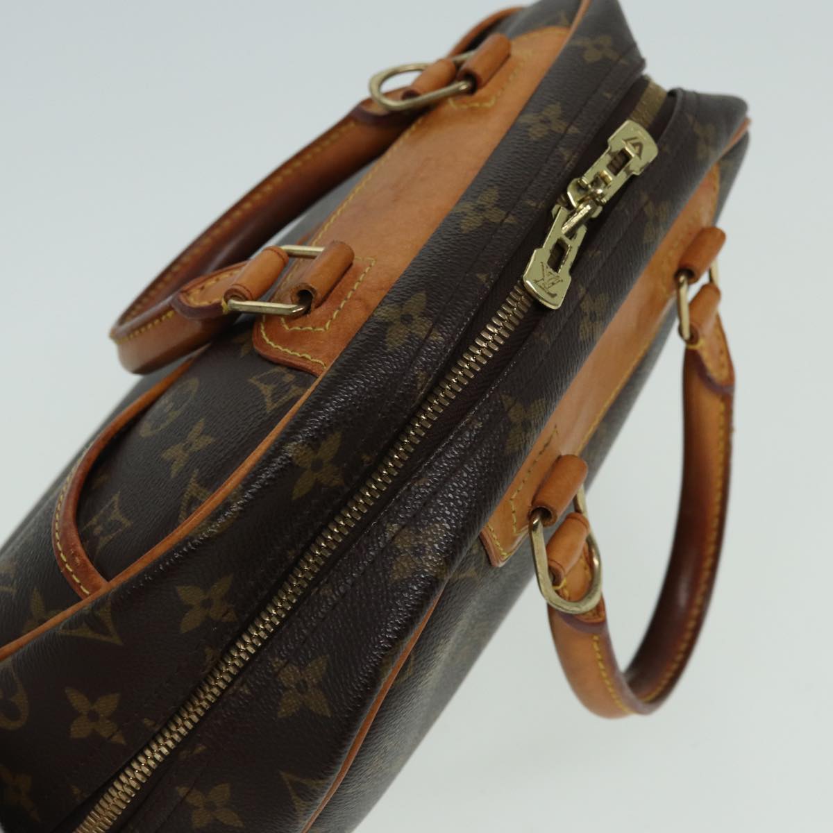 LOUIS VUITTON Monogram Trouville Hand Bag M42228 LV Auth 83258