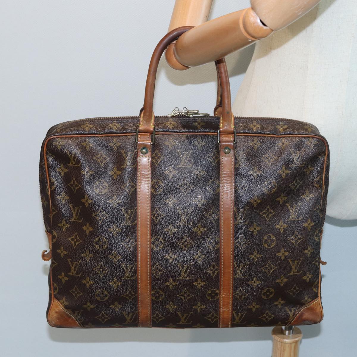 LOUIS VUITTON Monogram Porte Documents Voyage Business Bag M53361 LV Auth 83260